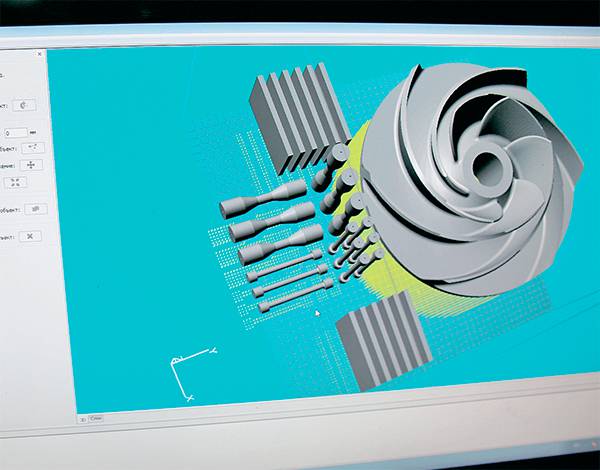 Опытный образец крыльчатки промышленного электронасоса для АЭС в ходе проектирования 44-03.jpg ПРЕДОСТАВЛЕНО КОМПАНИЕЙ «РУСАТОМ — АДДИТИВНЫЕ ТЕХНОЛОГИИ» 