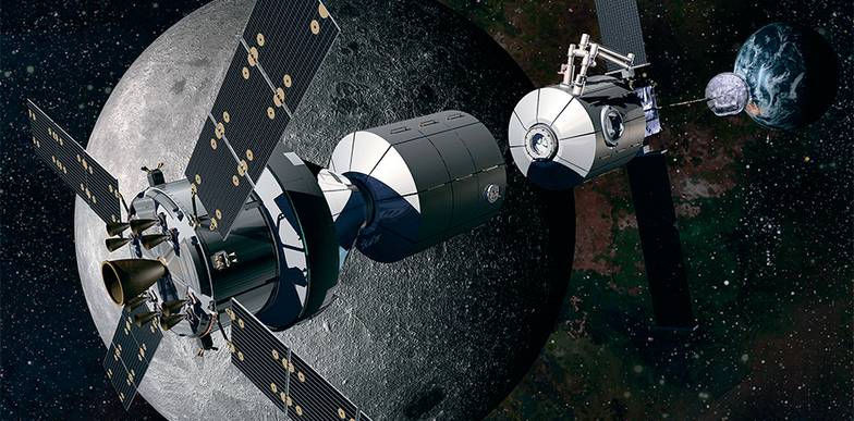  Так может выглядеть окололунная станция, куда полетят новые американские корабли