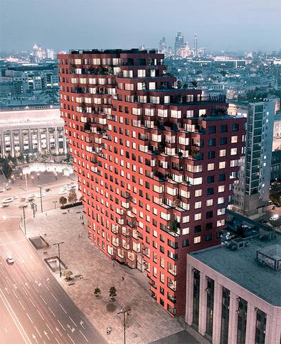 Комплекс RED7, спроектированный голландским бюро MVRDV, имеет весьма сложный, почти скульптурный силуэт 26-02.jpg АРХИВ ПРЕСС-СЛУЖБЫ