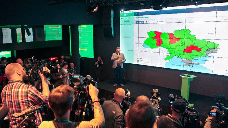 На Украине опубликованы результаты экзитполов президентских выборов