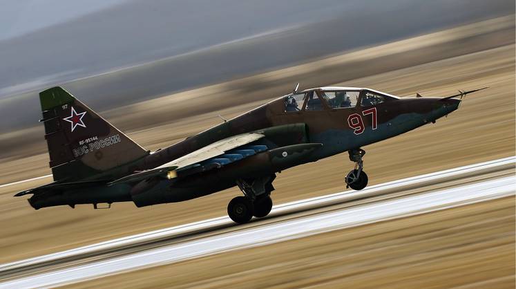 Штурмовик Су-25УБ разбился в Ставропольском крае