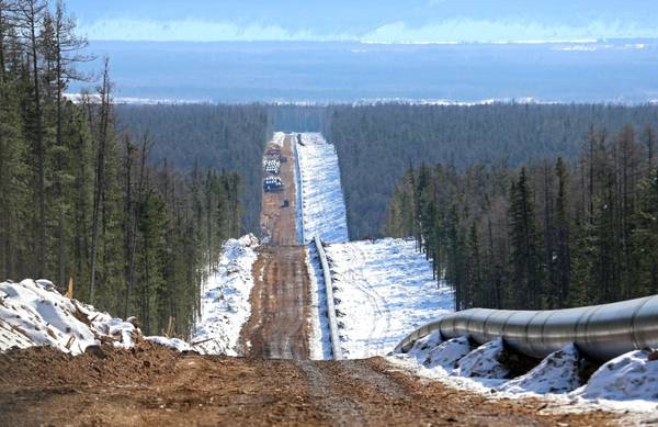 Фото со строительства первой очереди «Силы Сибири» truba-d-zimney-tayge.jpg ПАО «Газпром»