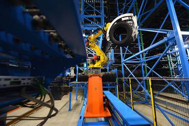 пресс-служба компании Nokian Tires Высотный автоматизированный склад шин