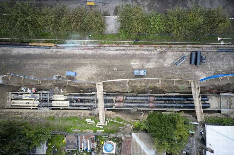  Ремонтные работы на тепломагистралях в Красноярске, СГК