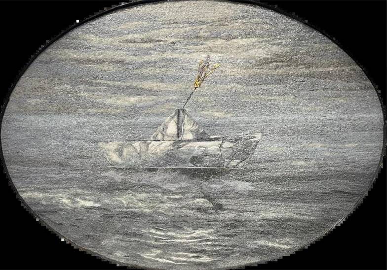 Автор: Юрий Купер, ASKERI GALLERY Мозаика «Кораблик»