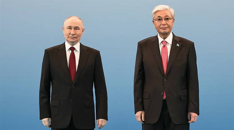 Визит Путина в Казахстан