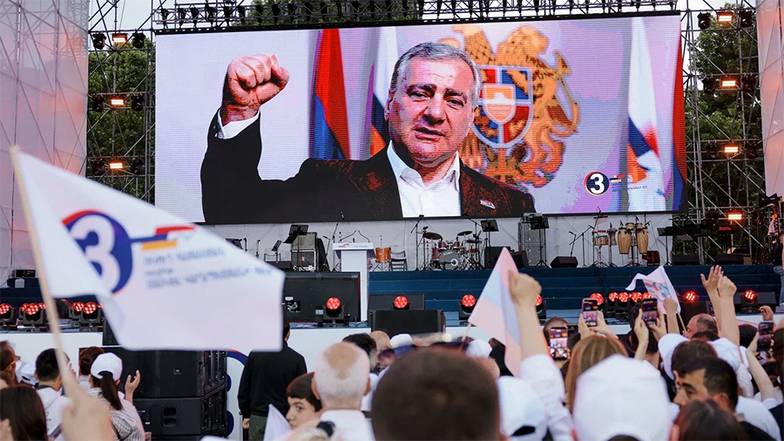 AP PHOTO/ANTHONY PIZZOFERRATO САМВЕЛ КАРАПЕТЯН, ЛИДЕР БЛОКА «СИЛЬНАЯ АРМЕНИЯ»