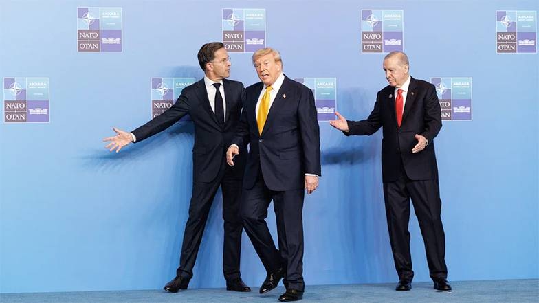 PHOTO BY BENOIT DOPPAGNE/BELGA/SIPA USA ПРЕЗИДЕНТ ФИН ЛЯНДИИ АЛЕКСАНДР  СТУББ, ПРЕЗИДЕНТ  США ДОНАЛЬД ТРАМП  И ПРЕЗИДЕНТ ТУРЦИИ  РЕДЖЕП ЭРДОГАН  НА САММИТЕ НАТО В  АНКАРЕ