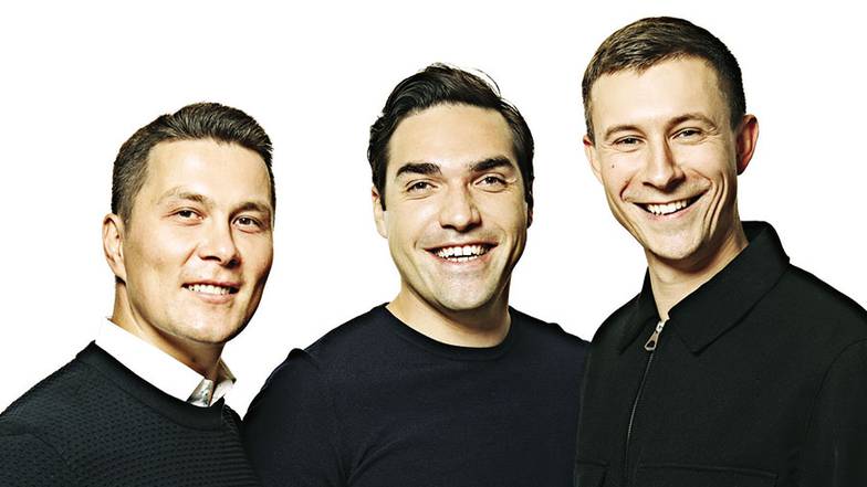  Руслан Ахтямов, Павел Подкорытов и Павел Бежин (слева направо) создавали Napoleon IT как продуктовую компанию, основной принцип которой — готовность к быстрой трансформации на опережение глобальных технологических трендов