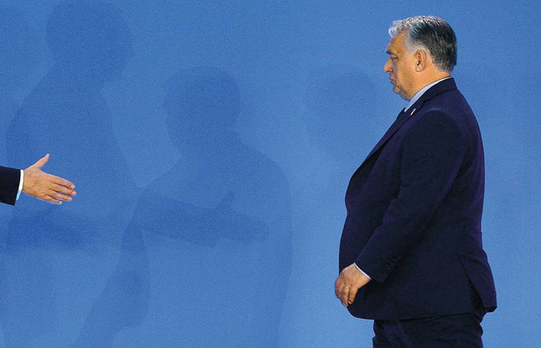 YURI GRIPAS/ABACAPRESS На юбилейном саммите НАТО премьер-министр Венгрии Виктор Орбан раскритиковал агрессивную политику Альянса, а после встретился с Трампом