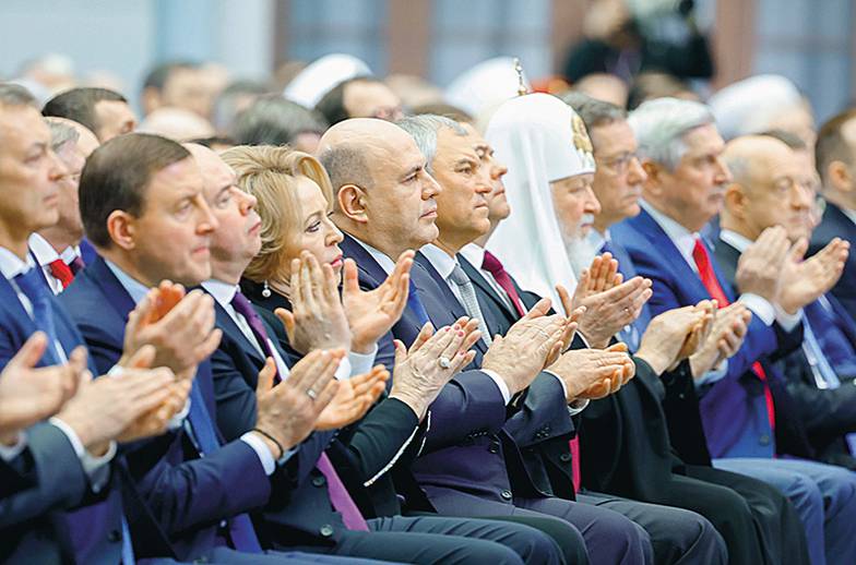 ДМИТРИЙАСТАХОВ/POOL/ТАСС Девятнадцатое по счету послание Владимира Путина Федеральному собранию поставило рекорд по длительности  выступления: 2 часа 6 минут