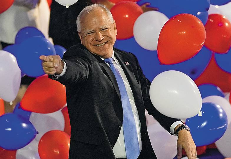 AP PHOTO/MATT ROURKE Вице-президентом в случае победы Камалы Харрис на предстоящих выборах станет губернатор Миннесоты Тим Уолз