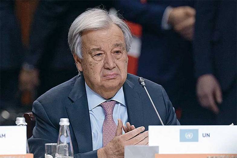 ТАСС Генсек ООН Антониу Гутерриш на саммите БРИКС призвал к миру в Газе, Ливане и Украине