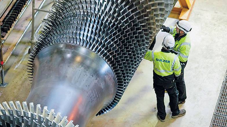  Осмотр компрессорных лопаток газовой турбины