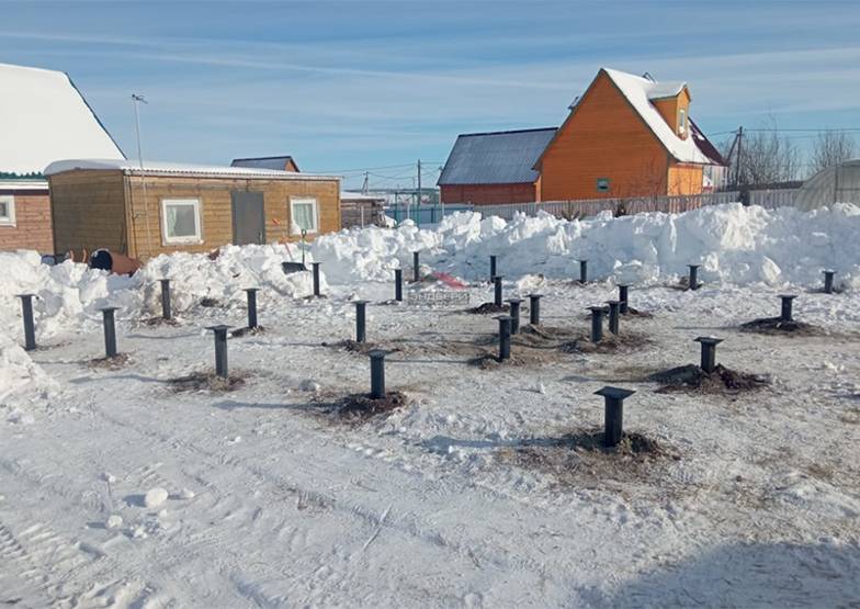 zabivniesvai.ru Монтаж свай зимой