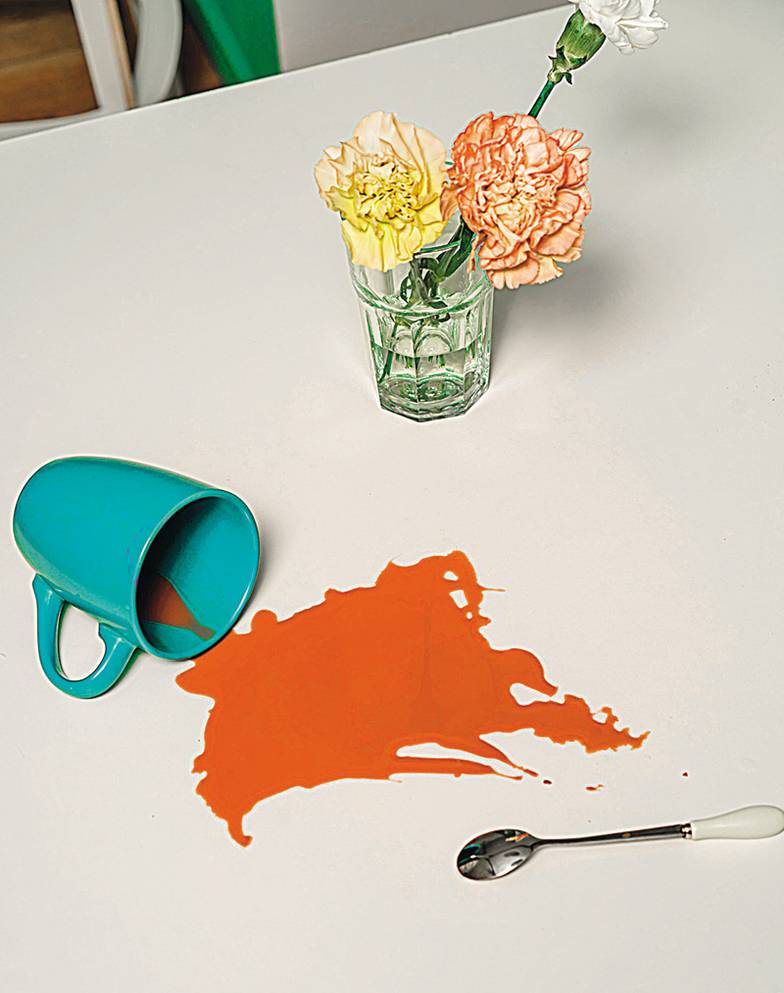 предоставлено компанией «Квик Клик» Мебель из ламинированной фанеры не боится царапин, влаги, ее можно мыть  губкой с «Фейри»