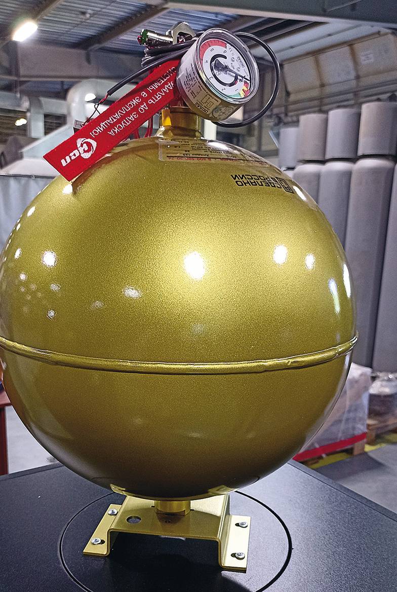 фото автора Премиальный модуль газового пожаротушения (МГП) «Заря» является флагманским продуктом ИСП, занимая в  продажах более 90%