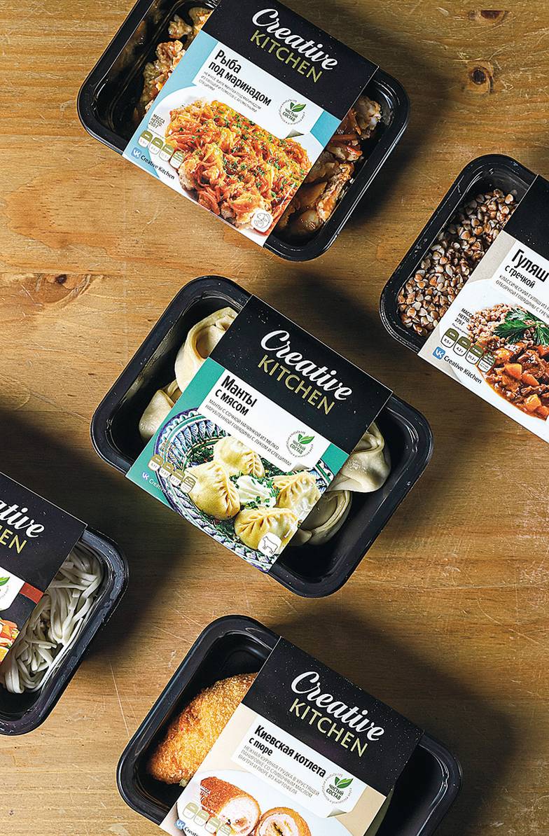  Блюда под брендом Creative Kitchen производятся с использованием технологии  чистого состава