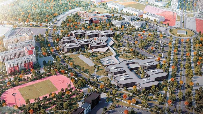  По госконтракту работы  по строительству второй  части кампуса Уральского  федерального университета  должны завершиться осенью  2025 года