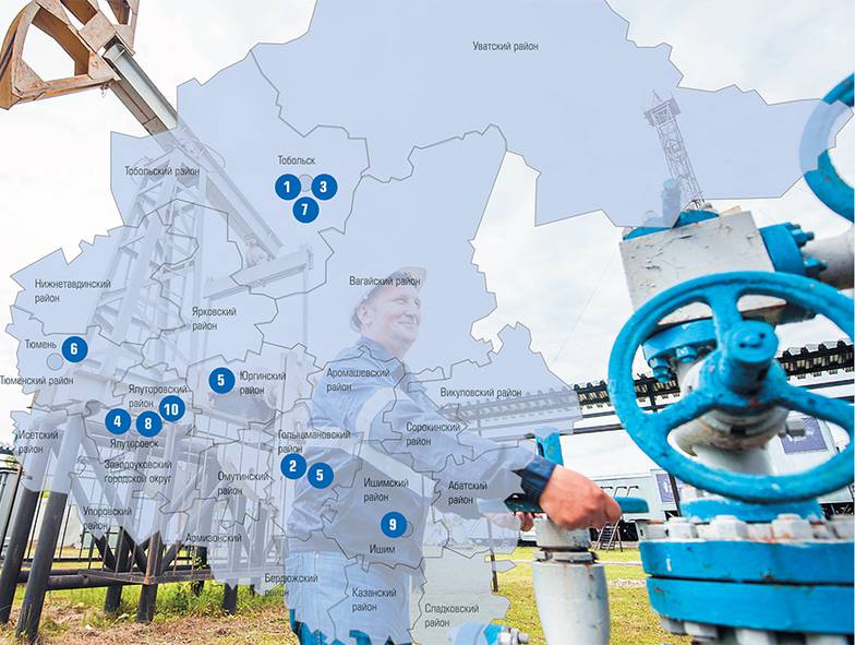  Крупнейшие инвестпроекты Тюменской области