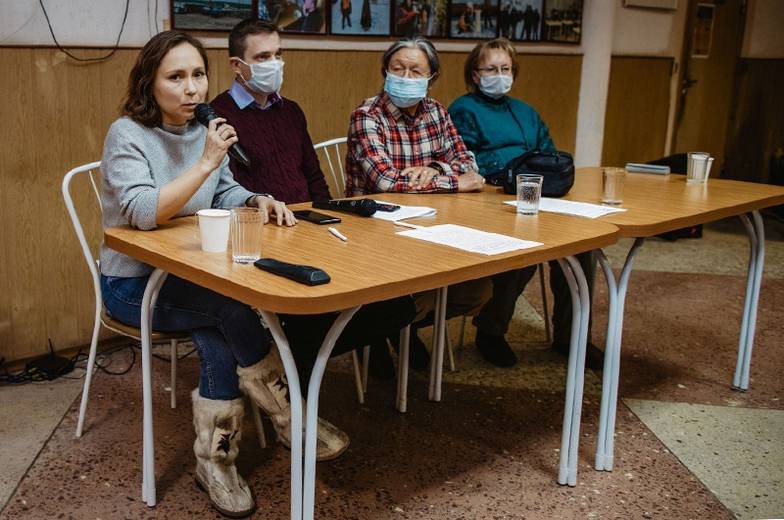  Антонина Горбунова в посёлке Тухард