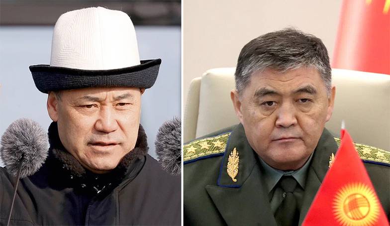 EPA/IGOR KOVALENKO / СЕРГЕЙ БУЛКИН/ТАСС Правящий тандем в Кыргызстане распался. Действующий президент Садыр Жапаров (слева) отправил в отставку  могущественного руководителя ГКНБ Камчыбека Ташиева и руководство комитета, одновременно существенно  уменьшив полномочия ГКНБ