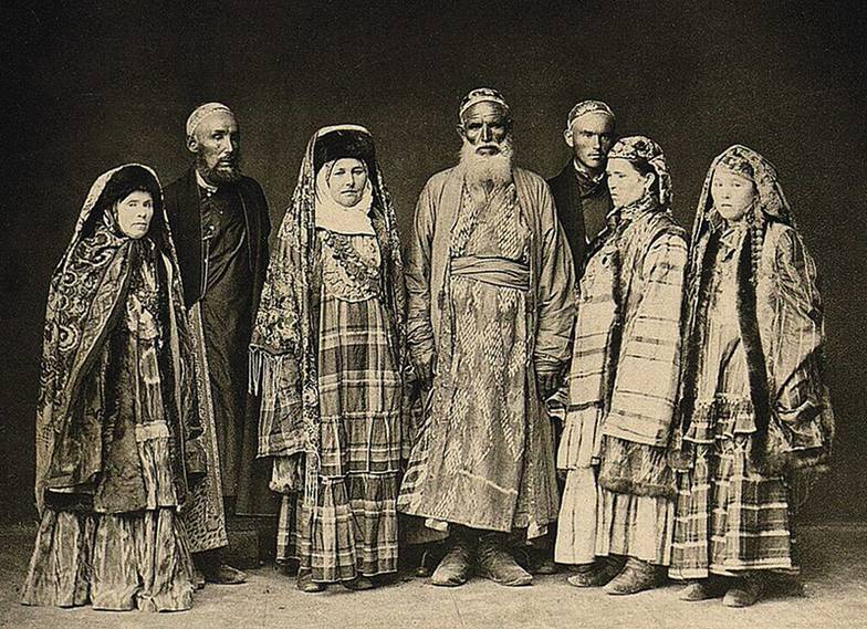  Татары Казанской губернии. Фотография Г. Ф. Локке, 1870 г