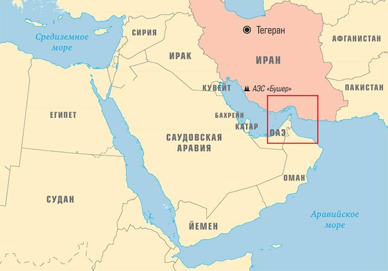  Диспозиция Ирана на Ближнем Востоке