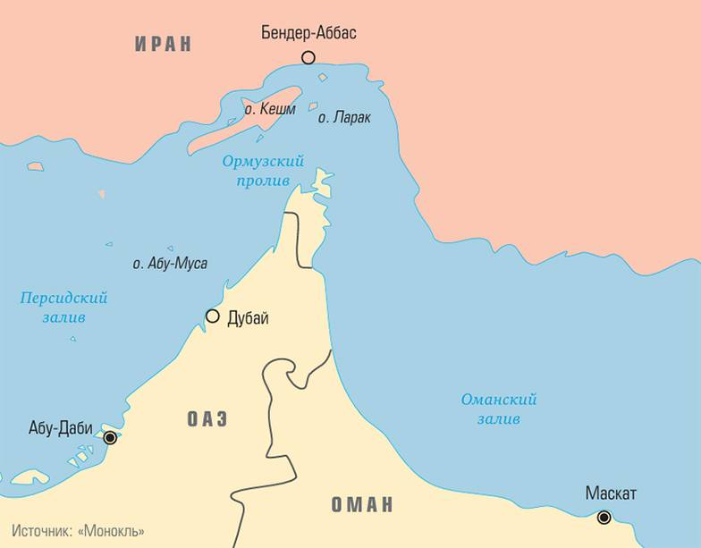  Возможные цели военных США в Ормузском проливе