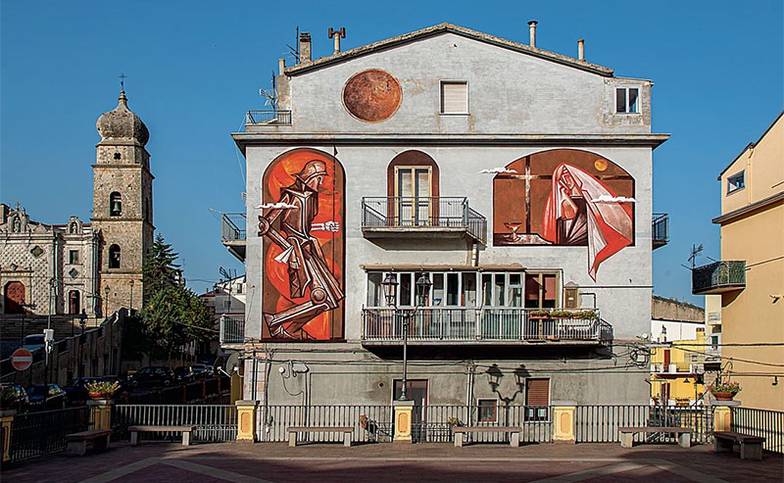 из личного архива Кирилла Ведерникова «Чаша искупления», Стильяно (Италия), 2021 год. «Когда мы возили эти работы на выставки, европейцам становилась понятна и наша культура, и в то же время им привычен  и понятен сам художественный язык»