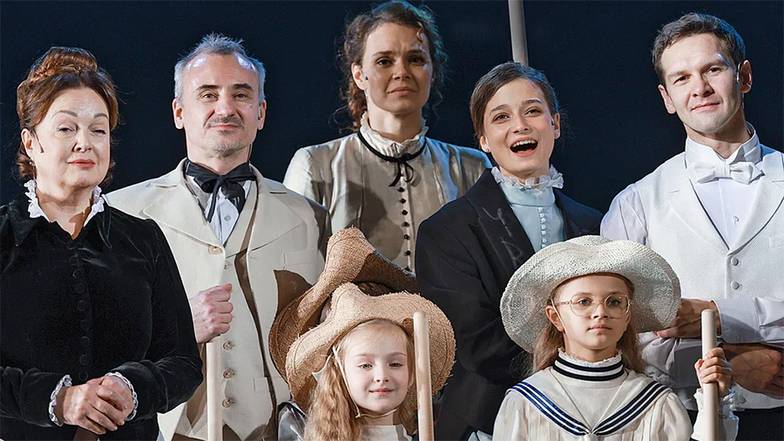  Актеры во время пресс-показа спекта кля «Анна Каренина» в Государствен ном Академическом Малом театре