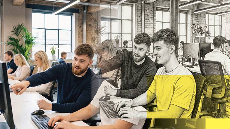 СГЕНЕРИРОВАНО AI SEEDREAM 5 LITE; ИСПОЛЬЗОВАНО ФОТО ТАСС В американской экономике белые воротнички формируют 25–30% фонда оплаты труда