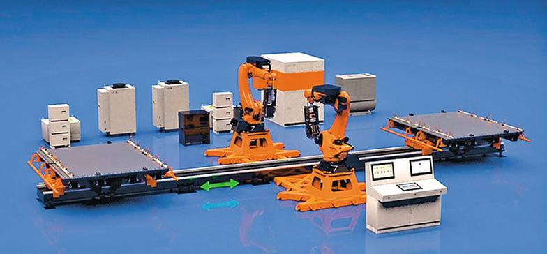  Лазерный технологический комплекс FL-Weld-2x6R120 точечной сварки элементов пассажирских вагонов