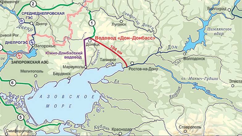  Вода будет переброшена в бассейн Дона и в Донбасс