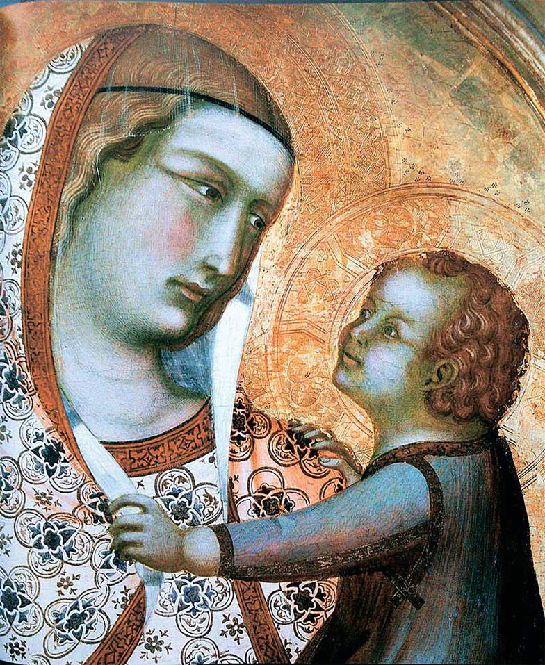  Пьетро Лоринцетти (Сиена, 1280/85—ок. 1348). Полиптих Тарлатти. Фрагмент. Выдающийся пример интегрального искусства, когда чувственный и сверхчувственный миры объединяются