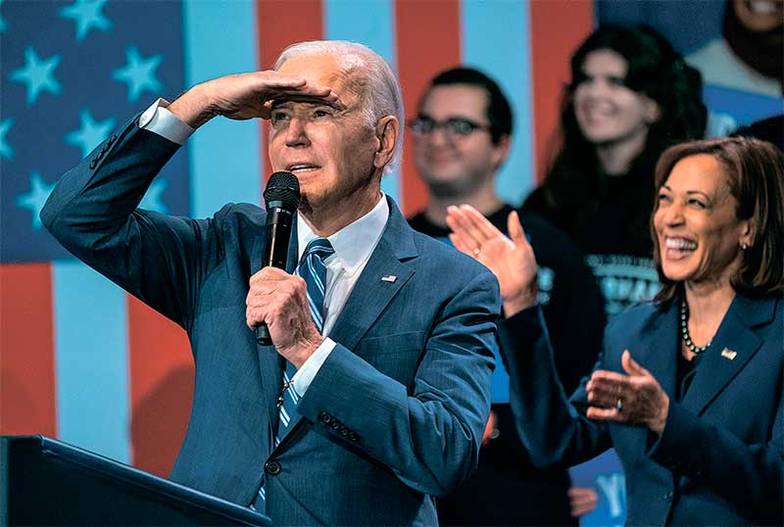 TASS Президент США Джо Байден и вице-президент Камала Харрис на мероприятии, организованном Национальным комитетом Демократической партии в Вашингтоне