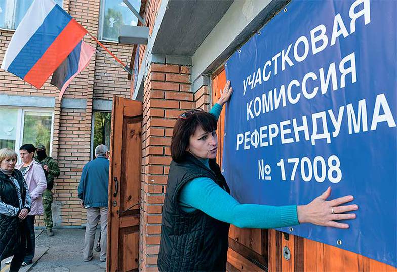 НИКОЛАЙ ТРИШИН/ТАСС Предполагается, что после референдума ЛНР и ДНР сохранят свои названия и флаги, Херсонская область войдет в состав России с тем же названием, а Запорожскую область планируют переименовать в Запорожский край