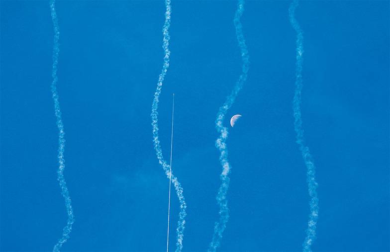 EPA/MOHAMMED SABER9 Запуск ракет из сектора Газа по территории Израиля, 2023 год