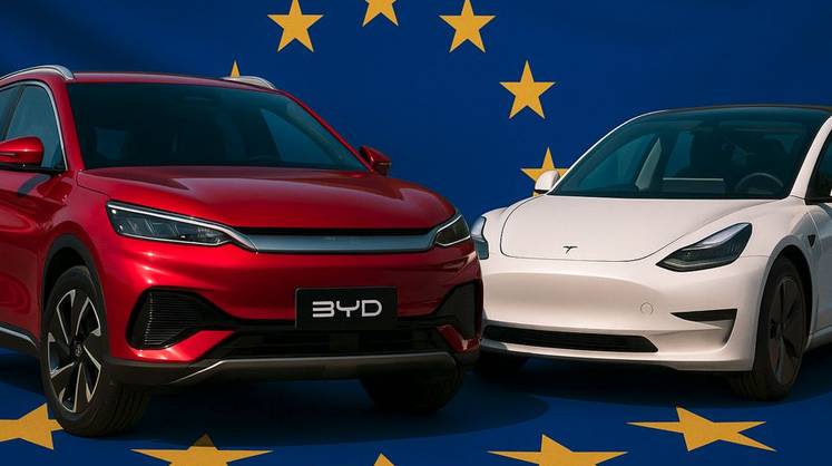 BYD уже второй раз подряд обходит Tesla по продажам электромобилей в Европе