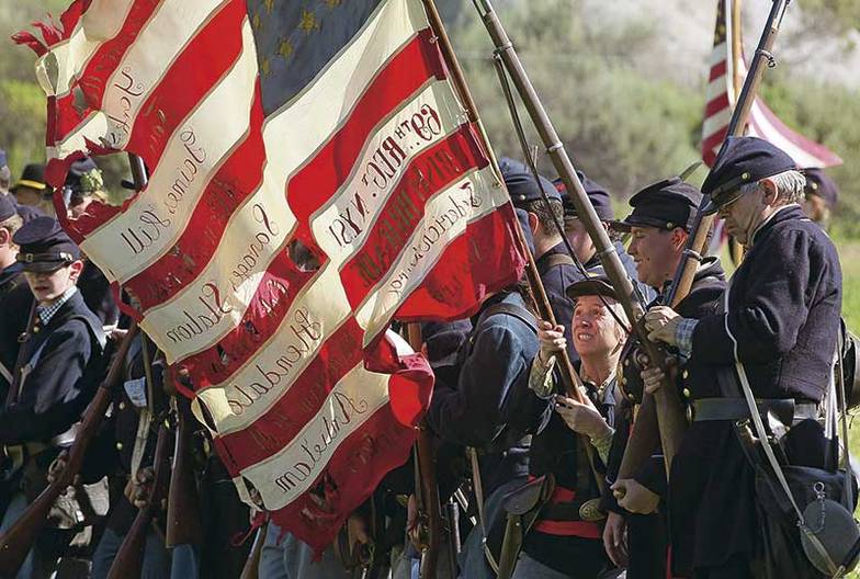 TASS Реконструкция событий Гражданской войны в США