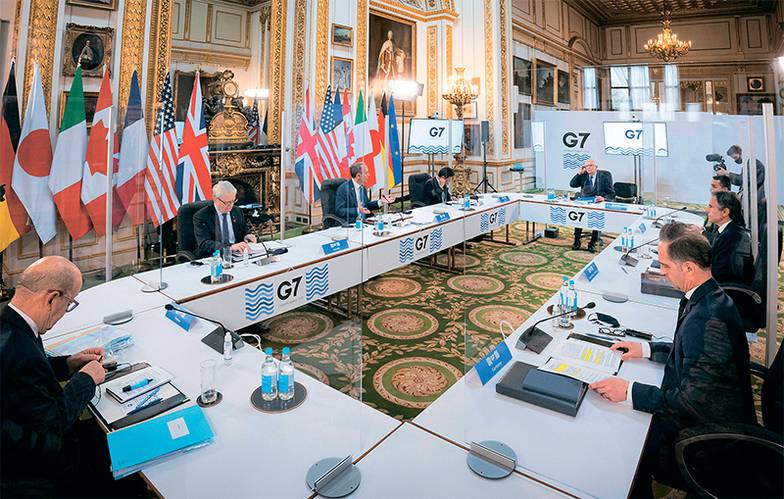  Встреча министров иностранных дел стран G7 в Лондоне