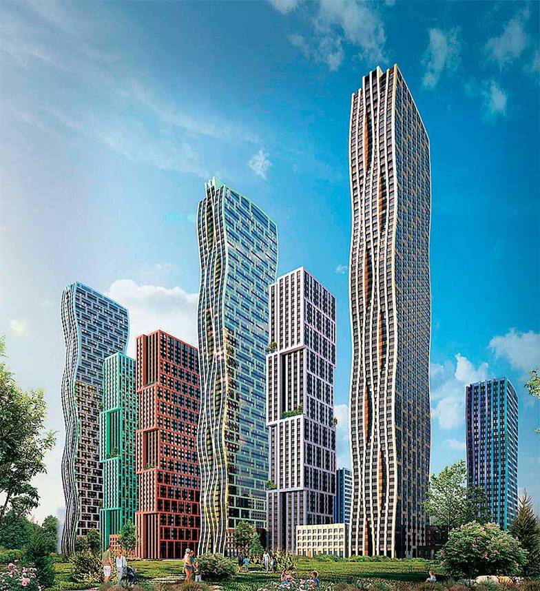  Отличительная черта архитектуры строящегося жилого комплекса «Level Южнопортовая» — волнистые фасады