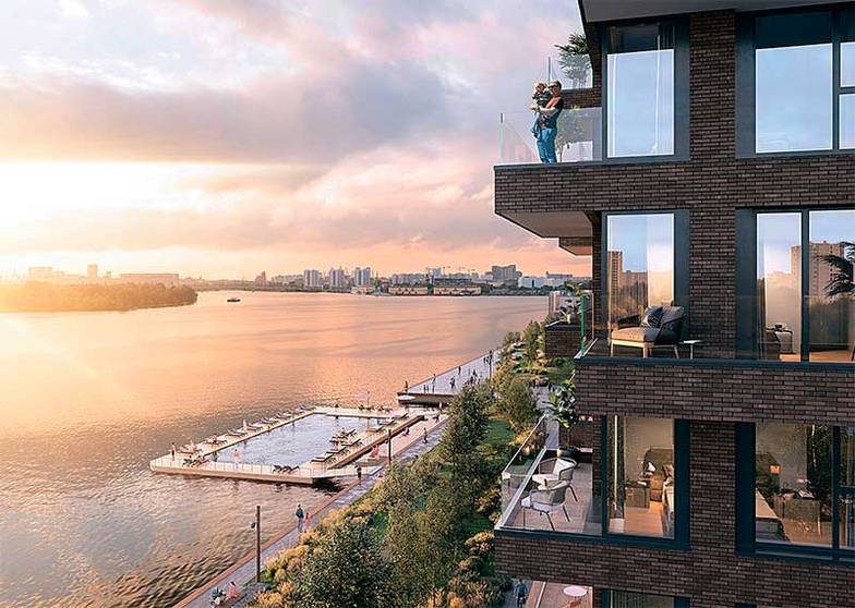  В жилом комплексе Portland в акватории Москвы-реки появится бассейн