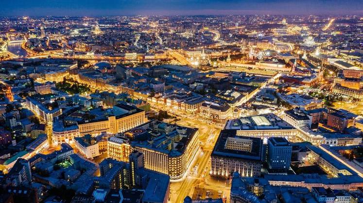 Москва вошла в тройку самых ярких городов планеты