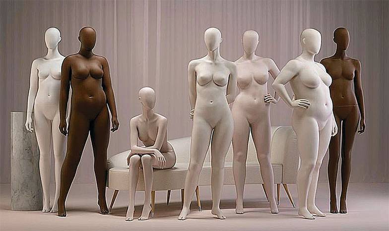  Созданием коллекций манекенов производители привлекают большее количество клиентов (на фото: телесно- ориентированные манекены компании Hans Boodt)