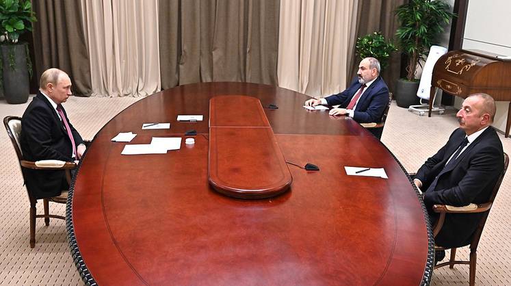 Путин, Алиев и Пашинян обсудили урегулирование в Карабахе