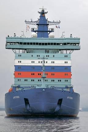 ЛЕВ ФЕДОСЕЕВ/ТАСС Головной ледокол проект 22220 «Арктика» имеет на борту две ядерные установки РИТМ-200 и оснащен российской системой электродвижения