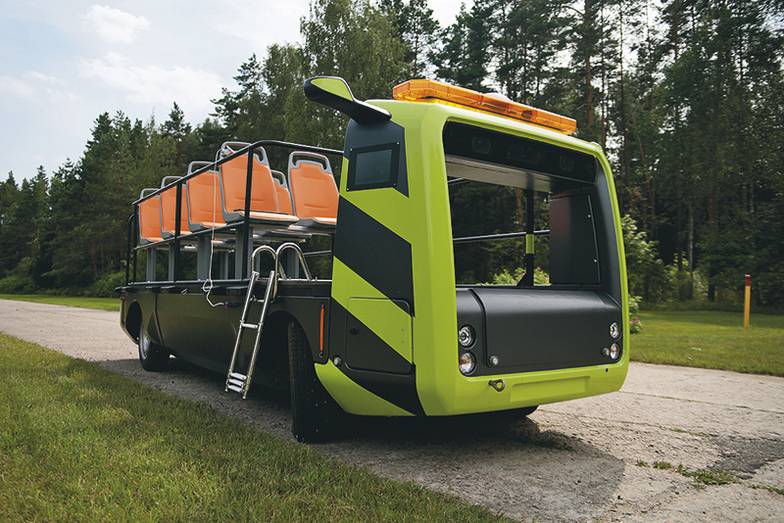 ПРЕДОСТАВЛЕНО КОМПАНИЕЙ Универсальная электрическая автономная автомобильная платформа с источником энергии на основе водородного топливного элемента разработки Центра компетенций НТИ