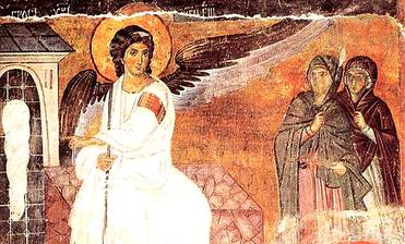 pravoslavie.ru Жены-мироносицы и Ангел у Гроба воскресшего Христа