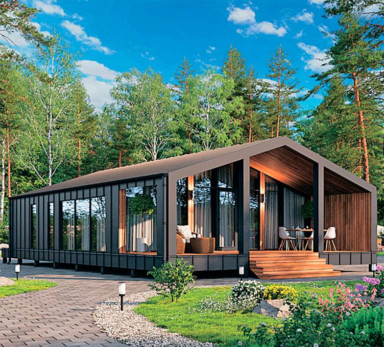  Барнхауз — большой домик без разделения на комнаты из легких деревянных балок